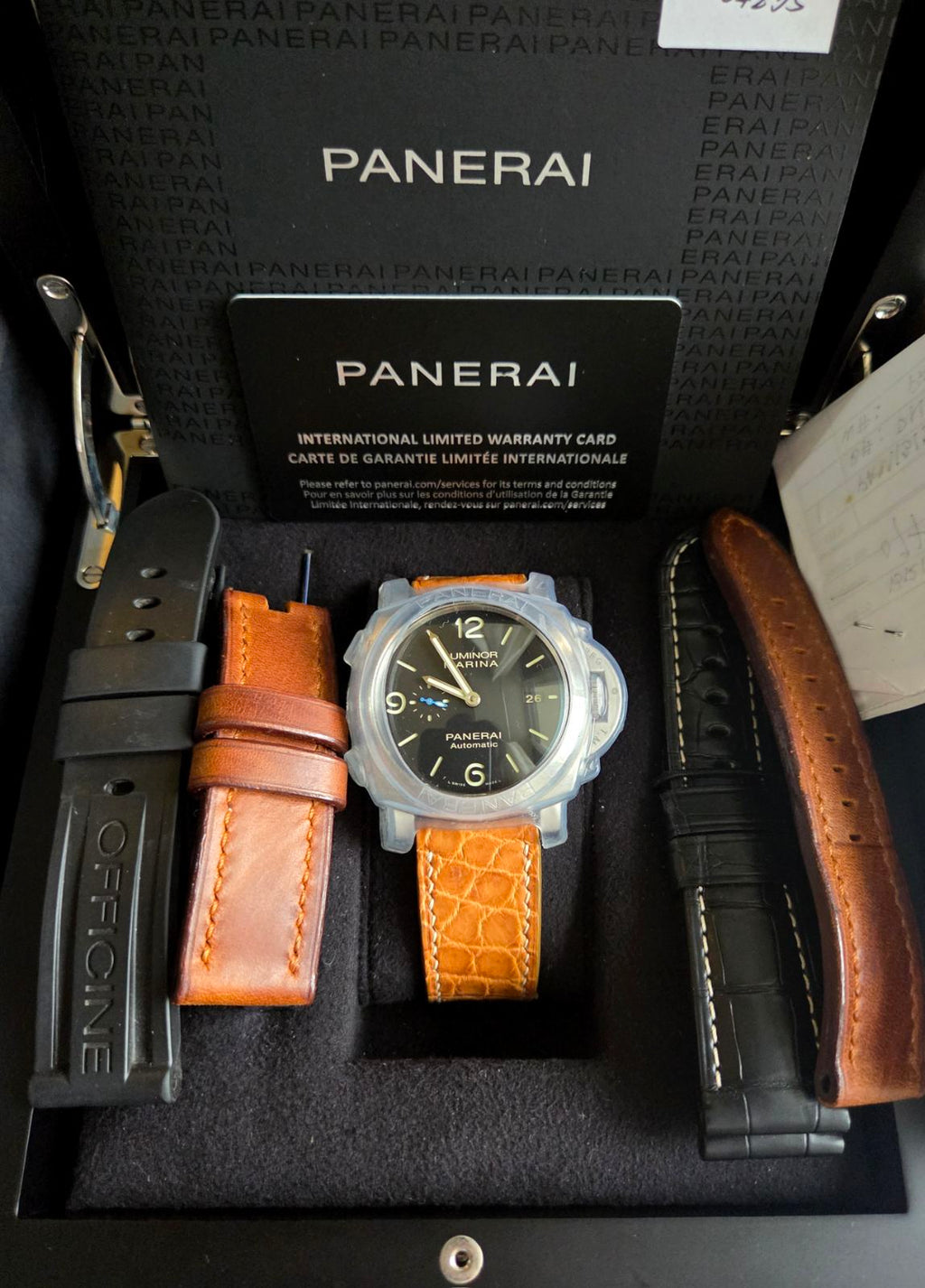 Panerai Luminor 44mm PAM 1312 Black Dial Complete Set