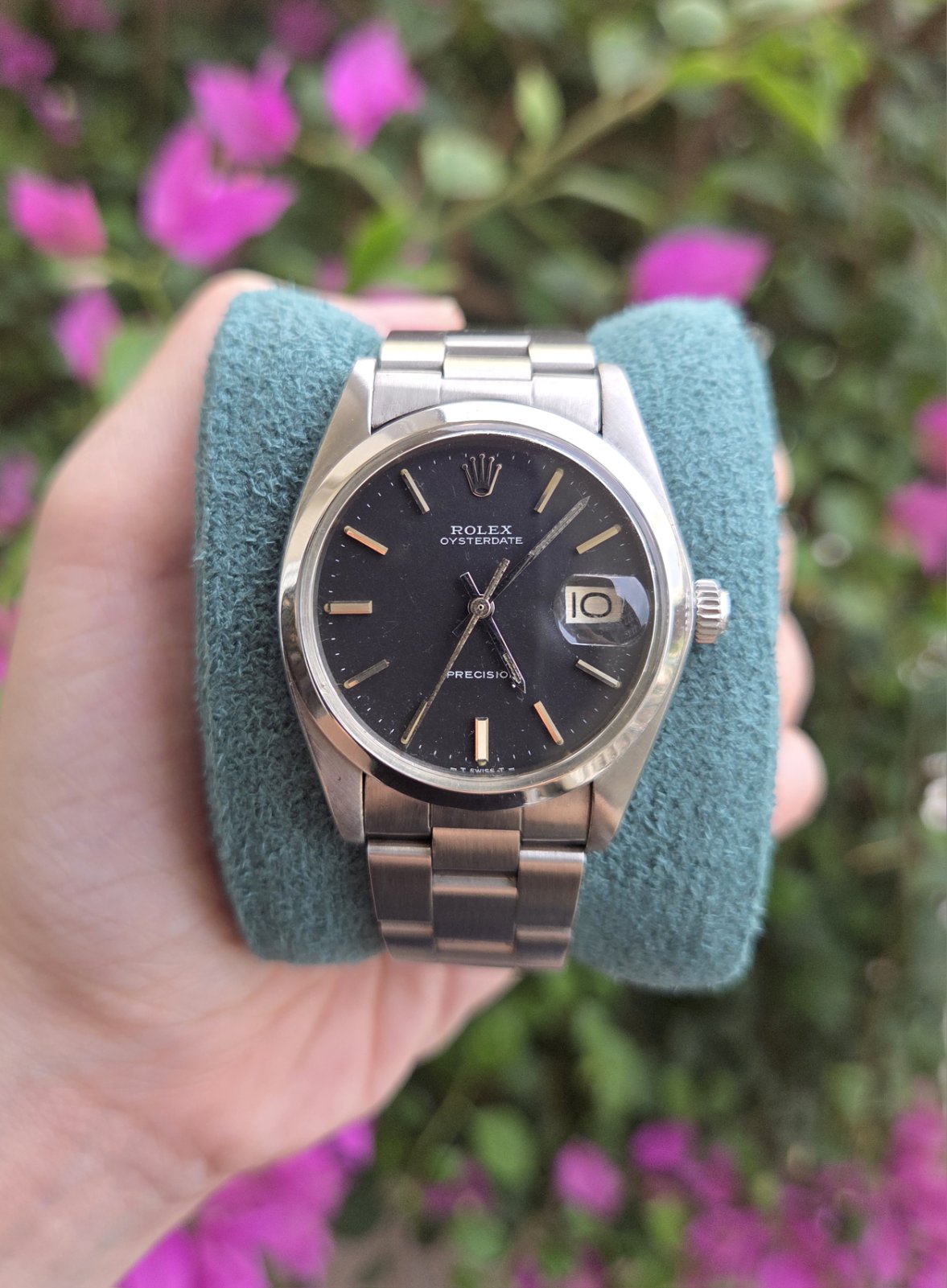 Rolex Precision 34mm Black Dial Ref 6694
